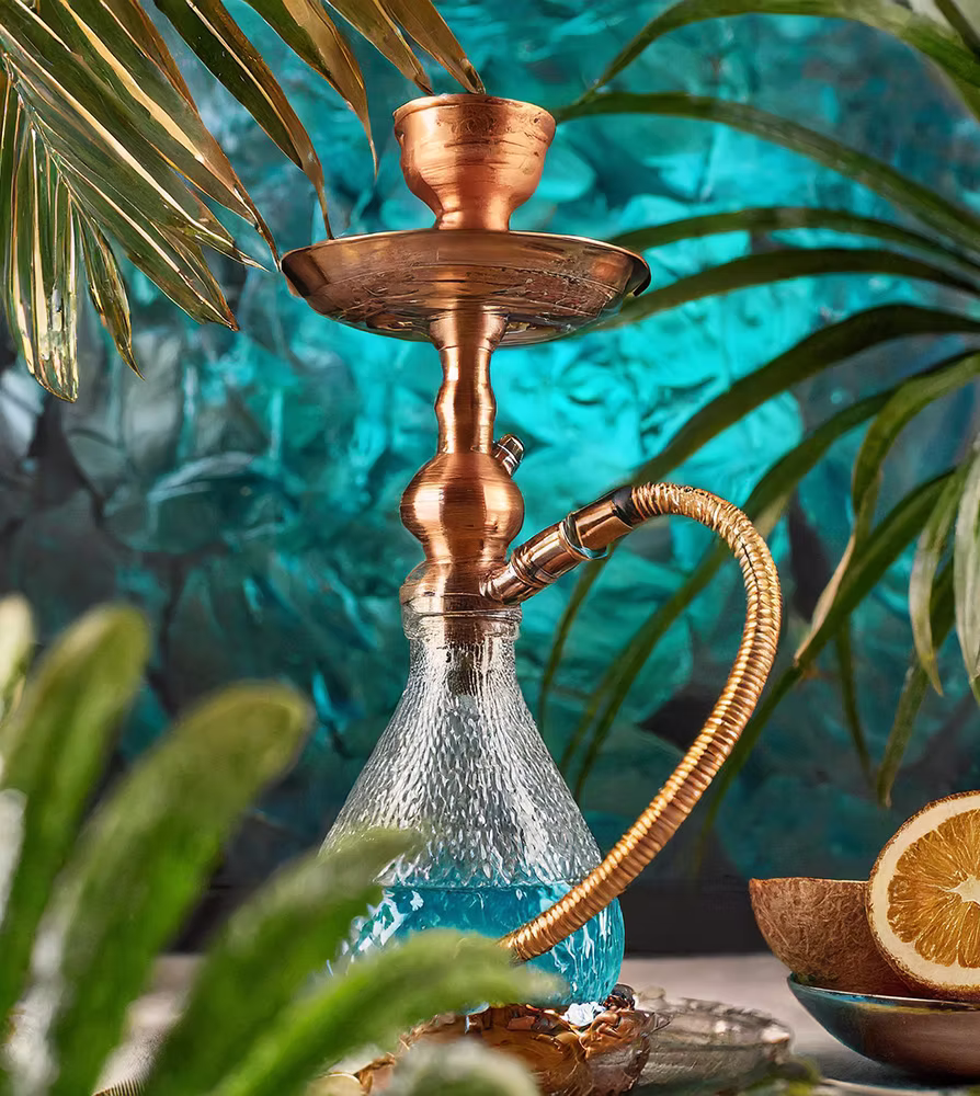 Shisha wird vorbereitet